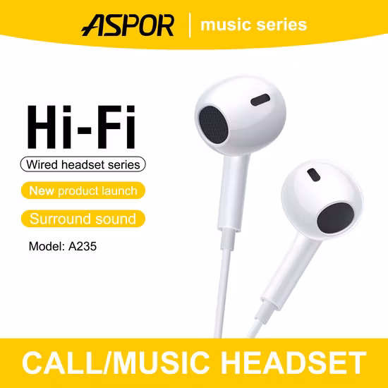 Cheap Price Handsfree in Ear Wired Earphone with Mic for Mobile Phone