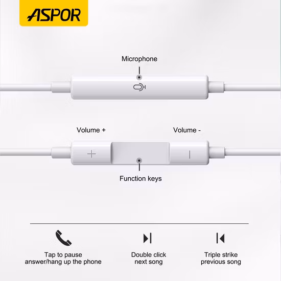 Cheap Price Handsfree in Ear Wired Earphone with Mic for Mobile Phone
