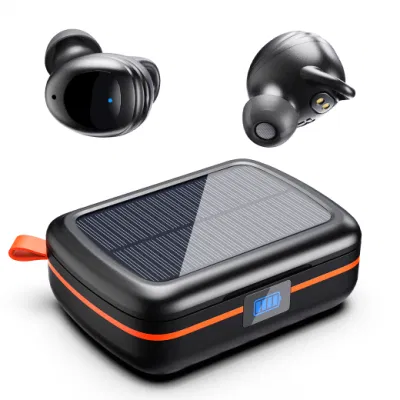 Fones de ouvido sem fio com estojo de carregamento portátil e conectividade Bluetooth