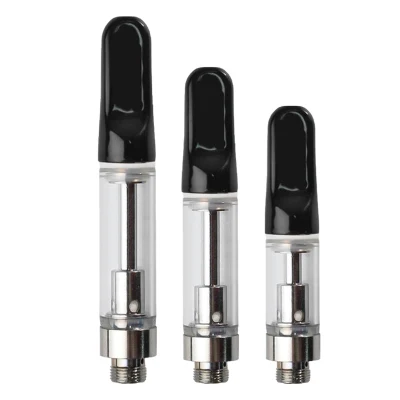 Cartuchos Vape de óleo D8 de venda quente 0,5ml/0,8ml/1,0ml Cartucho Vape descartável de 510 fios vazio com bobina de cerâmica